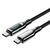 Vention Cotton Braided USB 2.0 C Male to C Male 5A Cable With LED Display 1.2M Black Zinc Alloy Type | Techbox