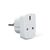 Gembird A-AC-UKEU-001 power plug adapter Type G (UK) Type F White | Techbox