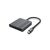 Gembird A-CM-HDMIFDPF-01 USB-C to HDMI + DP adapter, 4K 60Hz, black - Adaptors & Plugs - Cables & Adapters - Techbox