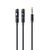 Gembird !Adapter audio microphon 3.5mm mini Jack/4PIN/0. audio cable 0.2 m 2 x 3.5mm Black - Monitor Cables - Cables & Adapters - Techbox