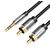 Vention 3.5mm Male to 2RCA Male Audio Cable 2M Black Metal Type | Techbox