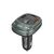 Vention 3-Port USB (C + A + A) Car Charger with FM Transmitter (30W/18W/5W) Black ABS Type | Techbox