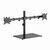 Gembird MS-D2ST-01 Dual monitor desk stand (rotate, tilt, swivel), 17”-32”, up to 9 kg, black | Techbox