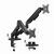 Gembird MA-DA2U-01 Adjustable desk 2-display mounting arm with USB ports, 17”-32”, black - Stands & Accessories - Monitors & Mounts - Techbox
