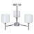 Activejet Classic chandelier pendant ceiling lamp MIRA chrome triple 3xE27 for living room | Techbox