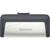 Sandisk Ultra Dual Drive USB Type-C USB flash drive 128 GB USB Type-A / USB Type-C 3.2 Gen 1 (3.1 Gen 1) Black,Silver - USB Sticks - Peripherals - Techbox