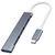 VAKOSS HUB USB-C TC-4125X 1XUSB 3.0 3XUSB 2.0 - USB Hubs & Card Readers - Peripherals - Techbox