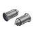 Vention Two-Port USB A+A(30+30) Car Charger Gray Mini Style Aluminium Alloy Type | Techbox