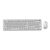 Gembird KBS-WPS-01 Slim Pro Business wireless desktop set, white, RU layout | Techbox