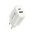Charger 1 x USB Quick Charge 3.0, 1 x USB-C PD PPS 25W white | Techbox