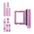 For iPhone/iPad (AP16PL0911PI) Keyset + Simcard Tray - Pink, For iPhone 16 Plus | Techbox
