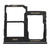 Samsung (GH98-44303A) Original Sim tray + MicroSD tray black - Galaxy A40; SM-A405F - Various Spare Parts - Smartphone - Techbox