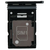 Samsung (GH98-48072A) Simcard Tray - Black, Samsung Galaxy A54 5G; SM-A546 - Various Spare Parts - Smartphone - Techbox