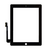 For iPhone/iPad (iPad4001B) Digitizer - Black, For iPad 4 - LED Screens - Smartphone LCD - Techbox