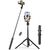 Selfie stick Ugreen LP586 telescopic tripod with Bluetooth remote control 1.5m - black | Techbox