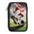 Dino World - Action Word Double Pencil Case Football - Dark Grey / Toys