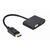 Gembird A-DPM-HDMIFVGAF-01 DisplayPort male to HDMI female + VGA female adapter cable, black - Adaptors & Plugs - Cables & Adapters - Techbox