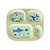 Rice - Kids 4 Room Plate with Blue Ocean Print - Blue / Baby and Children
