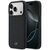 Etui Mercedes Leather Mesh with Bow Line MagSafe na iPhone 17 Pro Max - czarne