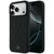 Etui Mercedes Leather with Crossed Lines MagSafe na iPhone 17 Pro - czarne