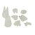 MY NEIGHBOR TOTORO - White Totoro - Kumukumu Figure 4.5cm