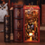 BOOK NOOK KIT - DIY - Flame Common Room - 226pc + LED Light