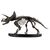 Jurassic World ECC Elite Creature Line Statue 1/12 Triceratops Fossil Skeleton Bronze 33 cm