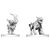 Pathfinder Battles Deep Cuts Unpainted Miniature Goblin Commando & Goblin Dog 13 cm