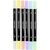 Creativ Company - Textile markers, line 2,3+3,6 mm, pastel colours, 6 pc/ 1 pack (334829) / Toys