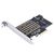 Orico PDM2 PCI-E 3.0 x4 Expansion Card for M.2 NVMe and SATA Drives - Black