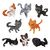 Warrior Cats Mini Figures Blind Box Mystery Figures Series 1 6 cm Display (12)