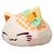 Nemuneko Cat Fruit Big Plush Figure Orange 30 cm