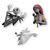 Disney The Nightmare Before Christmas Set of 3 Magnets  5 cm