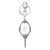 Beauty and the Beast Pewter-Keychain Mirror