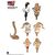 Earthworm Jim Accessory Pack Wave 1: Worm Body & Jim Heads