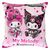 Sanrio Pink Black Party Series Pillow Kuromi & My Melody 35 x 35 cm
