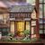 BOOK NOOK KIT - DIY - Kirishima Cha-an - 145pc + LED Light