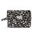 Karen - Large toiletry bag with embroidered daisies - Black - Large / Luggage and Travel Gear