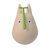 MY NEIGHBOR TOTORO - White Totoro with leaf - Figure Culbuto 4.9cm