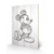 DISNEY - Printing on wood 40X59 - Mickey Mouse Black / White