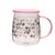 DISNEY - Minnie - Glass Mug with Lid 18oz