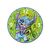 STITCH - Wall Clock 35cm - Green
