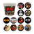 AC/DC - Bucket of Buttons 144 Pieces 3.2cm