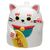 MANEKI-NERO - White - Mug 17oz + 3D Lid