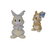 DISNEY - 2 Knit Bunnies Models - Assortment 6pc. - 25 cm