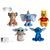 DISNEY - Assortment 10 pcs Plush Platinium Edition - 25cm