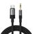 Acefast J11 USB-C to 3.5mm mini jack cable 1m - black