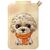 Portfel Magnetyczny Nimmy New Big-Eye Cute Pets 2.0 Dog ze stojakiem na telefon - brązowy