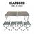 Scandinavian Collection - Card table set - 120 × 60 × 55/62/70 cm / Sport and Outdoor