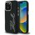 Karl Lagerfeld FW Grained Signature Logo Case for iPhone 16 Pro Max - Black